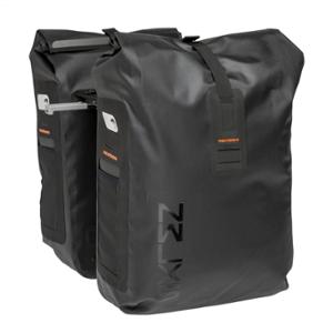 BAG BICYCLE LUGGAGE RACK BRIDGE NEWLOOXS VARO DOUBLE BASKET BLACK MIK - 40 LITRES -