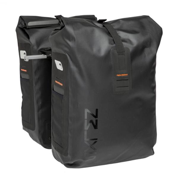 BAG BICYCLE LUGGAGE RACK BRIDGE NEWLOOXS VARO DOUBLE BASKET BLACK MIK - 40 LITRES -