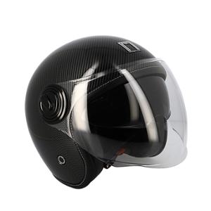 CASQUE JET DOUBLE ECRAN NOX N129 TRIOM NOIR MAT/JAUNE FLUO T63-64 X