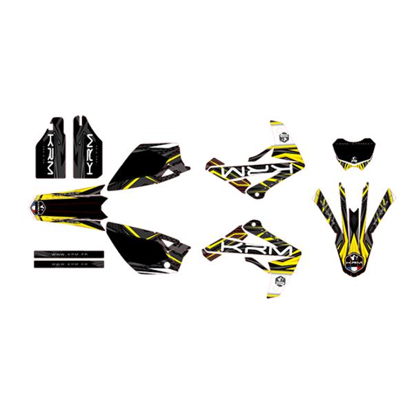 DECO KIT/STICKER KRM FOR RIEJU MRT/MRT PRO/MARATHON 09-> - YELLOW