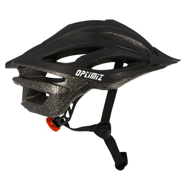 CASQUE ROUTE / VTT OPTIMIZ O312 NOIR MAT AVEC REGLAGE OCCIPITAL T.M (54 / 58)