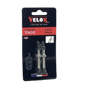 VALVE TUBELESS PRESTA VELOX BRASS SILVER 44mm (X2)