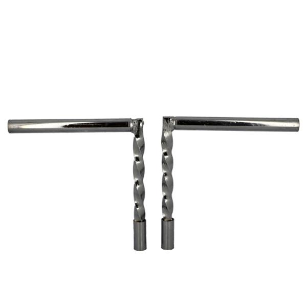 HANDLEBAR MOPED FOR 103 VOGUE /MVL TWISTED CHROMED - HEIGHT 220 MM