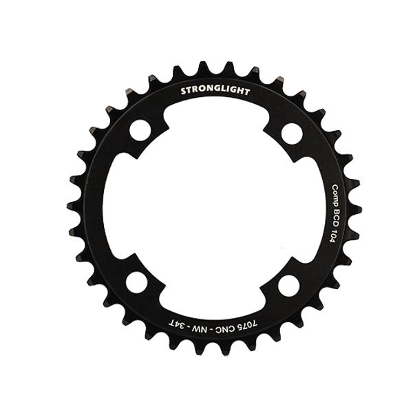 PLATEAU E BIKE / VAE MONO DIAM 104 EXTER 34DTS ALU 7075 NOIR 4 BRAN. STRONG COMP. SHIMANO