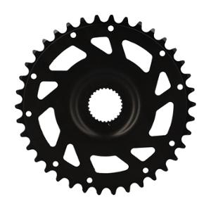 PLATEAU E BIKE / VAE MONO DIRECT MOUNT 38DTS ALU 5083 NOIR STRONG COMP. YAMAHA