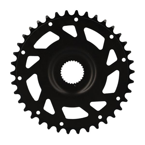 PLATEAU E BIKE / VAE MONO DIRECT MOUNT 38DTS ALU 5083 NOIR STRONG COMP. YAMAHA