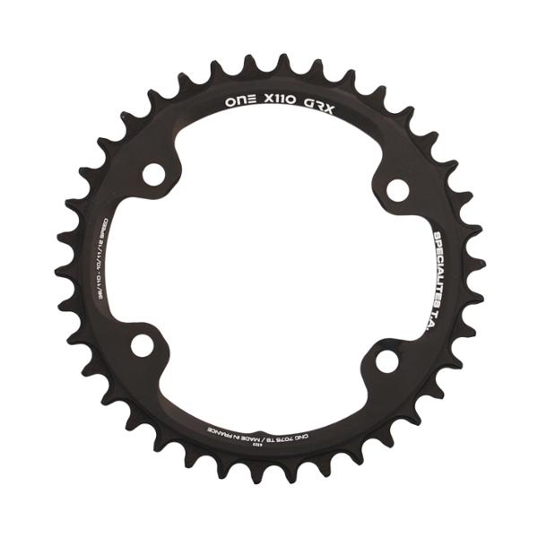 PLATEAU GRAVEL MONO DIAM 110 38DTS NOIR ONE X110 GRX600 / 810 (COMP.SHIM. 4 BRAN.) TA 10 / 11 / 