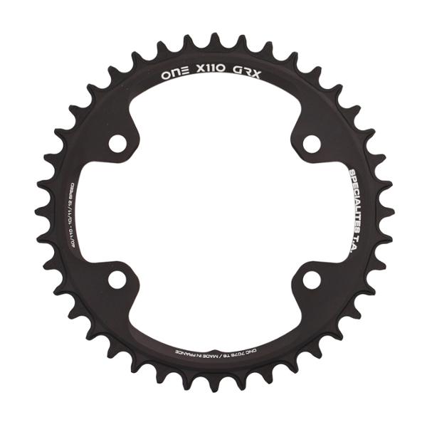 PLATEAU GRAVEL MONO DIAM 110 40DTS NOIR ONE X110 GRX600 / 810 (COMP.SHIM. 4 BRAN.) TA 10 / 11 / 