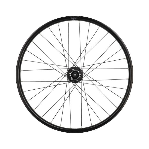 WHEEL -MTB- 24 FRONT/BLOCK/MACH1 TUB.READY RIM/SHIMANO M475 HUB/DISC 6 MOUNT HOLES