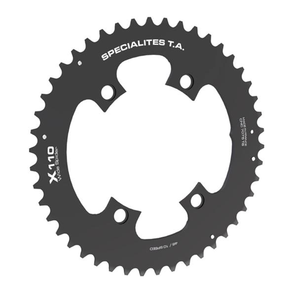 PLATEAU ROUTE DIAM 110 EXTER 42DTS NOIR X110 WS(COMP.SHIM TIAGRA / SORA / CLARIS) TA 4 BRANCHE