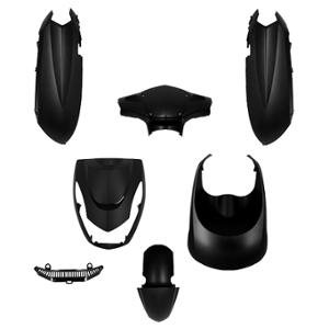 BODY KIT SCOOTER TUN'R KIT FOR KISBEE 2 & 4 STROKE 2010->  MATT BLACK (PAINTED)