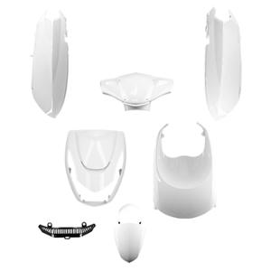 BODY KIT -SCOOTER- TUN'R FOR KISBEE 2 & 4 STROKE 2010->  PAINTED VARNISHED WHITE   - 7 PARTS