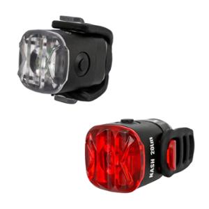 ECLAIRAGE VELO AV+AR RECHARG.USB-C KHEAX NASH 50 / 20L FIXATION CINTRE / SELLE LED