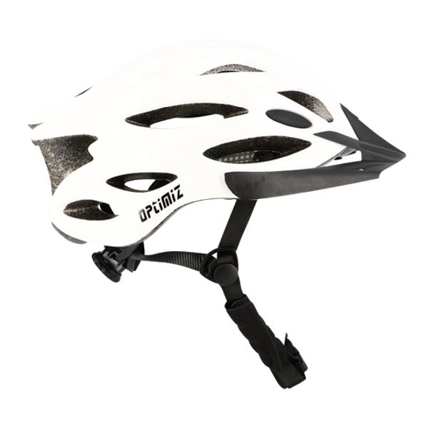 CASQUE ROUTE / VTT OPTIMIZ O322 BLANC BRILLANT IN-MOLD REGLAGE OCCIPITAL T.L (58 / 61)