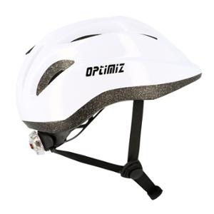 CASQUE ENFANT OPTIMIZ O102 BLANC BRILLANT AVEC REGLAGE OCCIPITAL  (T. 52 / 56)