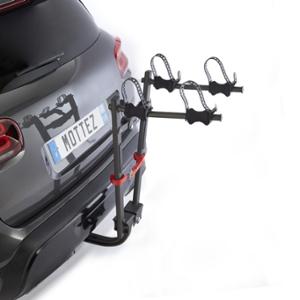 BICYCLE CARRIER SUSPENDED ON HITCH MOTTEZ JUPITER ELECTRIC BLACK E-BIKE 2 BIKES