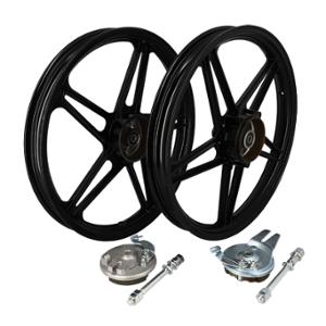 JANTE CYCLO 17'' X1.6  ADAPT. PEUGEOT 103 MVL / VOGUE / CHRONO TYPE BERNARDI NOIR  (AV+AR)