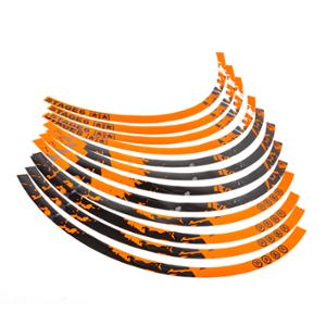 AUTOCOLLANT DE JANTES STAGE6 17 POUCES ORANGE - NOIR