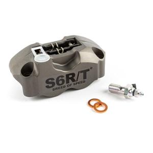 BRAKE CALIPER -FRONT- RADIAL STAGE6 R/T 4 PISTONS HARD ANODISED