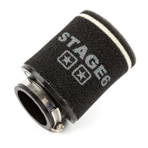 AIR FILTER STAGE6 RACING SMALL DOUBLE- ROUND FOAM BLACK (DIA 70MM)