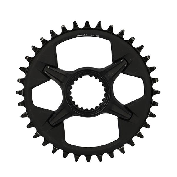 CHAINRING -MTB- MONO DIRECT MOUNT 36 TEETH MATTE BLACK SHIMANO ORIGINAL ...