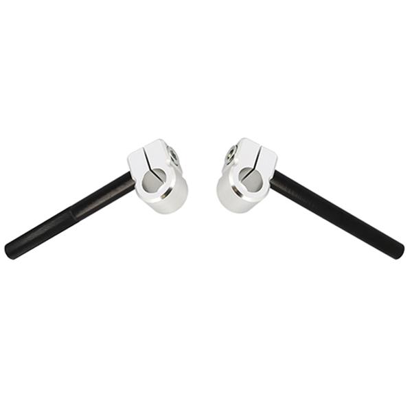 GUIDON CYCLO DOPPLER OPEN ALU CNC NOIR (DIA 28) TYPE BRACELET (PR)