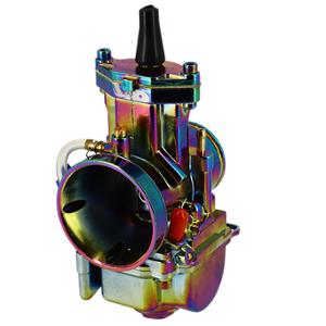 CARBURETOR TYPE PWK 34 WITH POWER JET (FLATBALL VALVE/PULLBACK STARTER) NEOCHROME