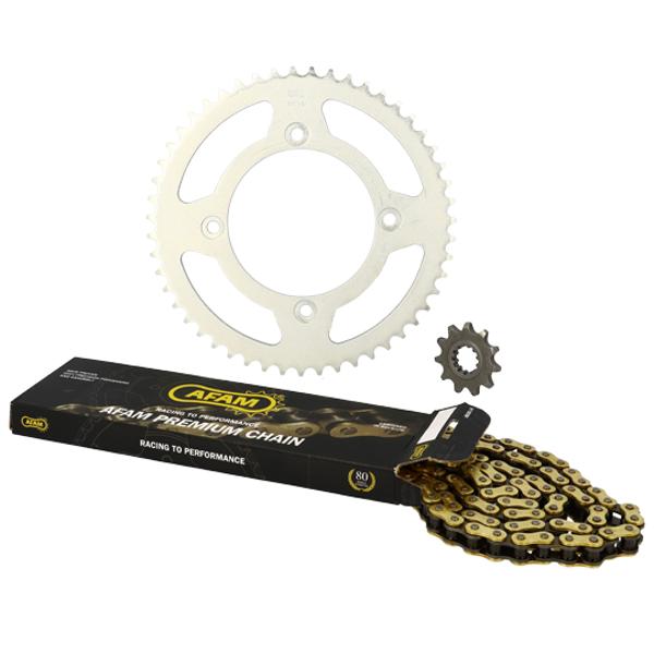 CHAIN KIT AFAM FOR BETA 50 RR  05->11  420  11X51 (ORIGINAL DEMULTIPLICATION) Ø100/4 MOUNT POINTS