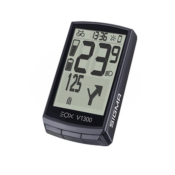 COMPTEUR VELO SANS FIL / GPS SIGMA EOX VIEW 1300  NOIR