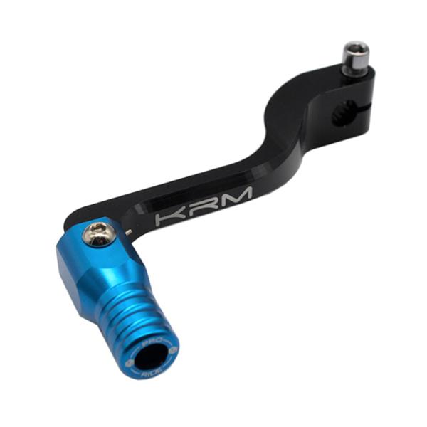 GEAR SELECTER KRM FOR DERBI SENDA ALU BLACK/BLUE (FOLDABLE)