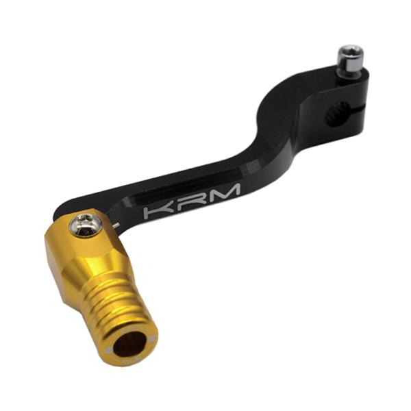 GEAR SELECTER KRM FOR DERBI SENDA ALU BLACK/GOLD (FOLDABLE)