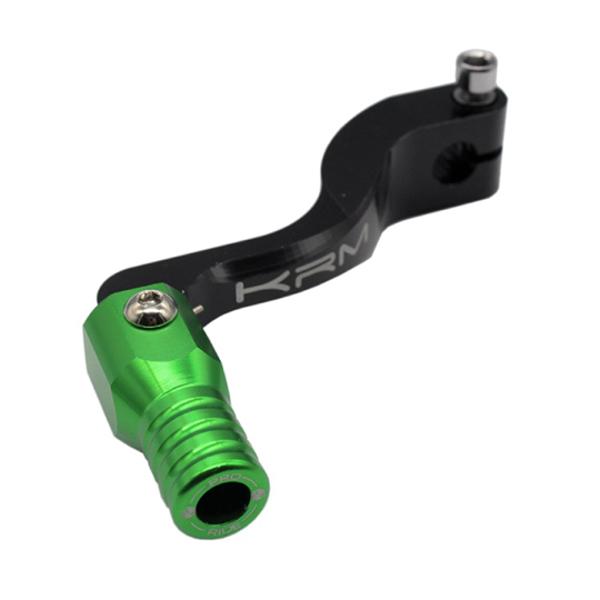 SELECTEUR VITESSE KRM ADAPT. AM6 ALU NOIR / VERT (REPLIABLE)