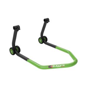 LEVE MOTO / BEQUILLE ATELIER AV UNIVERSEL LV8 AVEC SUPPORT SOUS FOURREAUFOURCHE - NOIR / VERT