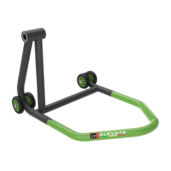 WORKSHOP ELEVATOR/STAND -REAR-  AR LV8 SINGLE ARM - BLACK/GREEN (SUPPLIED IN BOX)