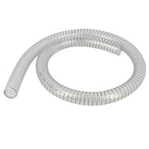 WATER HOSE 19X26MM REINFORCED/CORRUGATED TRANSPARENT 1M