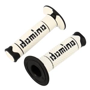 REVETEMENT / POIGNEE DOMINO A260 CROSS / ENDURO BLANC / NOIR (PR) 120MM