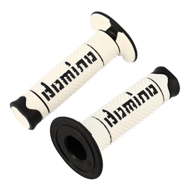REVETEMENT / POIGNEE DOMINO A260 CROSS / ENDURO BLANC / NOIR (PR) 120MM