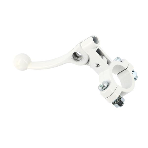 LEVIER DECOMPRESSEUR / STARTER CYCLO TUN'R BLANC METAL