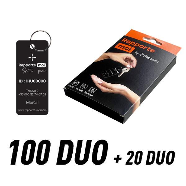 ETIQUETTE D'IDENTIFICATON  PARAVOL STICKER NOIR + RAPPORTE MOI PAR 100 (20 DUO GRATUIT)