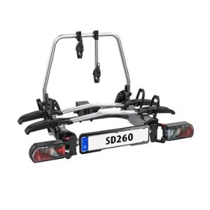 BICYCLE CARRIER PLATFORM ON HITCH EUFAB SD260 FOR SWING DOORS (VANS) 2 BIKES