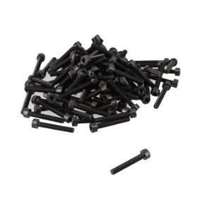 HOLLOW SCREW ALGI 6 SIDES  TC 4X25 BTR BLACK (BOX OF 100)
