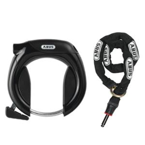 ANTIVOL VELO FER A CHEVAL ABUS PRO TECTIC 4960  NOIR + 6KS / 85 + ST5850