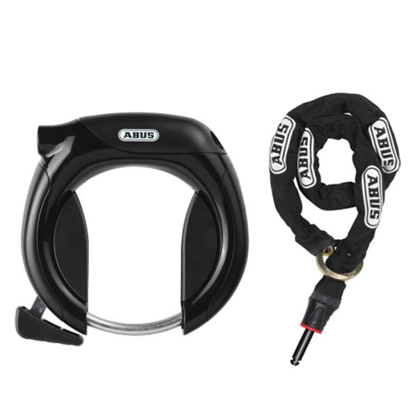 ANTIVOL VELO FER A CHEVAL ABUS PRO TECTIC 4960  NOIR + 6KS / 85 + ST5850