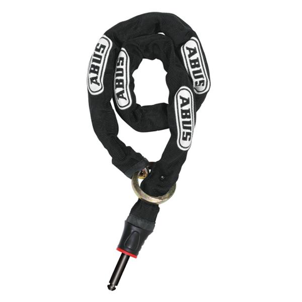 ANTIVOL VELO CHAINE A BOUCLE D8 X 0.85M ABUS POUR ANTIVOL FER A CHEVAL -NOIR  + SUPPORT