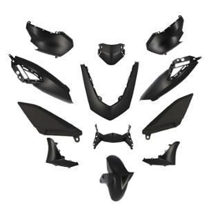 CARROSSERIE MAXI SCOOTER TUN'R KIT ADAPT. 125 YAMAHA NMAX 2021-> NOIR MAT (12 PCS