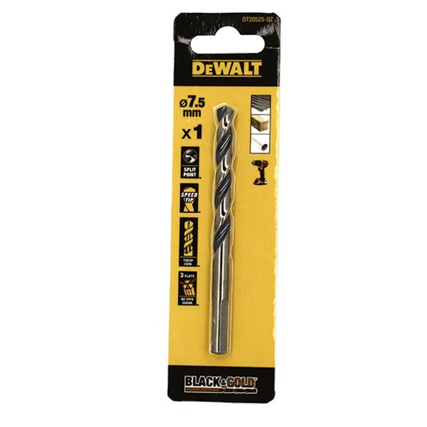 DEWALT DRILL HSS-G GOLD&BLACK DIA.7.5X69X109MM(x1)