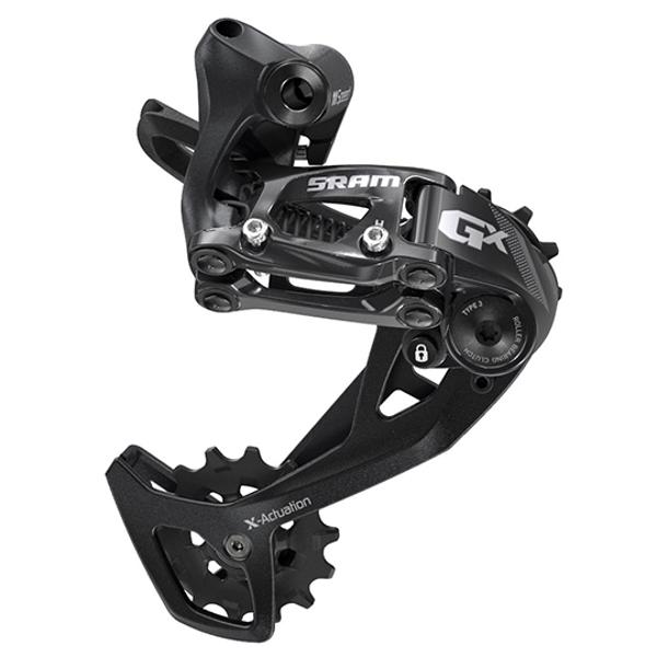 DERAILLEUR VTT AR SRAM GX 11V. NOIR MOYENNE CHAPE (2X11)