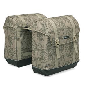 SACOCHE VELO PORTE BAGAGE A PONT NEWLOOXS ALBA DOUBLE BAMBOO SABLE - 42 LITRES - 370x370x1