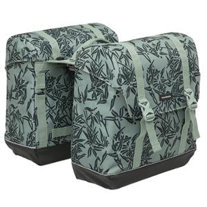 SACOCHE VELO PORTE BAGAGE A PONT NEWLOOXS ALBA DOUBLE BAMBOO VERT MIK - 42 LITRES - 370x37