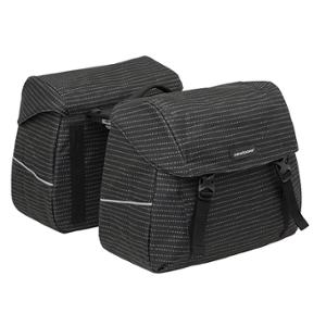 SACOCHE VELO PORTE BAGAGE A PONT NEWLOOXS JOLI NOMI DOUBLE NOIR - 37 LITRES - 380x300x180M